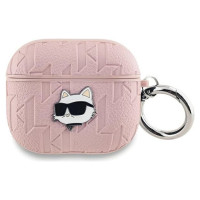 Karl Lagerfeld Monogram Choupette Head case for AirPods 3 - pink