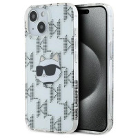Karl Lagerfeld IML Choupette Head & Monogram case for iPhone 15 / 14 / 13 - transparent