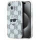 Karl Lagerfeld IML Choupette Head & Monogram case for iPhone 15 / 14 / 13 - transparent