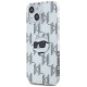 Karl Lagerfeld IML Choupette Head & Monogram case for iPhone 15 / 14 / 13 - transparent