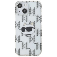 Karl Lagerfeld IML Choupette Head & Monogram case for iPhone 15 / 14 / 13 - transparent