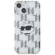 Karl Lagerfeld IML Choupette Head & Monogram case for iPhone 15 / 14 / 13 - transparent