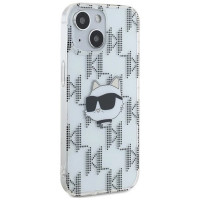 Karl Lagerfeld IML Choupette Head & Monogram case for iPhone 15 / 14 / 13 - transparent