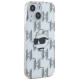 Karl Lagerfeld IML Choupette Head & Monogram case for iPhone 15 / 14 / 13 - transparent