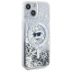 Karl Lagerfeld Liquid Glitter Choupette Head MagSafe case for iPhone 15 / 14 / 13 - transparent
