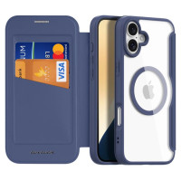 Dux Ducis Skin X Pro iPhone 16 Case with MagSafe and Flip - Blue