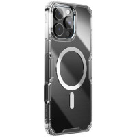Nillkin Nature Pro Magnetic Case with MagSafe for iPhone 16 - Transparent & White