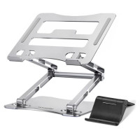 Wozinsky WRS-CPY75DSS Aluminum Laptop and Tablet Stand + Free Smartphone Stand - Silver