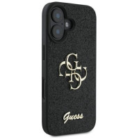 Guess Fixed Glitter Big 4G case for iPhone 16 Plus - black