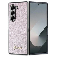 Guess 4G Glitter Script Case for Samsung Galaxy Z Fold 6 - Pink