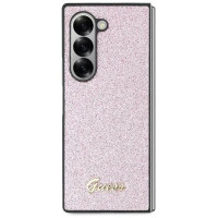 Guess 4G Glitter Script Case for Samsung Galaxy Z Fold 6 - Pink