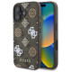 Guess 4G Printed Stripes MagSafe iPhone 16 Case - Brown