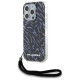 Karl Lagerfeld Zebra With Cord iPhone 15 Pro Max Case - Purple