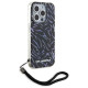 Karl Lagerfeld Zebra With Cord iPhone 15 Pro Max Case - Purple