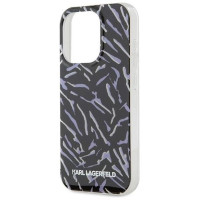 Karl Lagerfeld Zebra With Cord iPhone 15 Pro Max Case - Purple