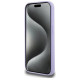 Karl Lagerfeld Silicone Karl&Choupette Heads Ring MagSafe Case for iPhone 15 Pro - Purple