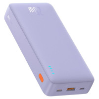 Baseus Airpow 20W 20000mAh Power Bank with Baseus Simple Series USB-A - USB-C 50cm Cable - Purple
