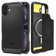 Spigen Rugged Armor MagSafe Case for iPhone 16 Plus - Black