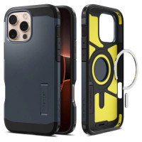 Spigen Tough Armor MagSafe Case with Stand for iPhone 16 Pro Max - Dark Gray