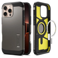 Spigen Tough Armor MagSafe Case with Stand for iPhone 16 Pro Max - Gunmetal
