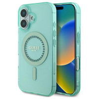 Guess IML Rhinestones MagSafe iPhone 16 Case - Green