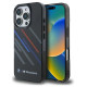 BMW Motosport IML Random Stripes iPhone 16 Pro Case - Black