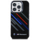 BMW Motosport IML Random Stripes iPhone 16 Pro Case - Black