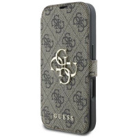 Guess 4G Metal Logo iPhone 16 Case - Brown