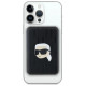 Karl Lagerfeld Powerbank inductive KLPB5FPGKSKIHK 16W 5000mAh black/black Karl Head Pin MagSafe