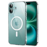 Ugreen Classy Clear Magnetic iPhone 16 Case - Transparent