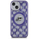 Karl Lagerfeld IML Monogram Karl & Choupette Head MagSafe iPhone 15 Case - Purple