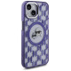 Karl Lagerfeld IML Monogram Karl & Choupette Head MagSafe iPhone 15 Case - Purple