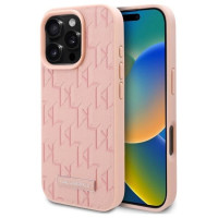 Karl Lagerfeld Hot Stamp Magsafe iPhone 16 Pro Case - Pink