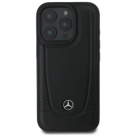 Mercedes Leather Urban iPhone 16 Pro Case - Black