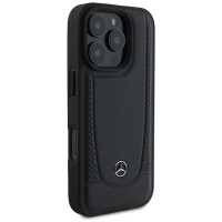 Mercedes Leather Urban iPhone 16 Pro Case - Black
