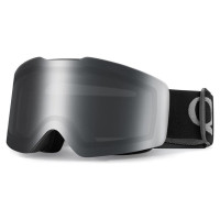 Qunature Black Frameless Ski Goggles - Black