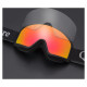 Qunature White Ski Goggles for Adults - Black