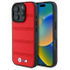 BMW M Perforated And Stitched Line MagSafe case for iPhone 16 Pro Max - red