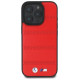 BMW M Perforated And Stitched Line MagSafe case for iPhone 16 Pro Max - red