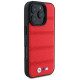 BMW M Perforated And Stitched Line MagSafe case for iPhone 16 Pro Max - red