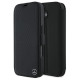 Mercedes Leather Wood Imitation iPhone 16 Case - Black