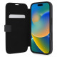 Mercedes Leather Wood Imitation iPhone 16 Case - Black
