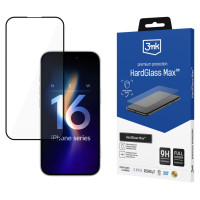 3Mk Protection Tempered glass 3mk HardGlass Max with black frame for iPhone 16