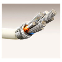 Joyroom S-A53 60W USB-C Cable - USB-C with fluorescent tip 1.2 m - beige