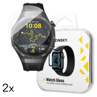Wozinsky Full Glue Tempered Glass for Huawei Watch GT 5 / GT 5 Pro / GT 4 / GT 4 Pro / GT 3 / GT 3 Pro 46mm (2 pcs.)