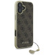 Guess 4G Charms Collection case for iPhone 16 - brown