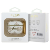 Guess GUA3PG4GPH AirPods 3 cover white/white 4G Hook