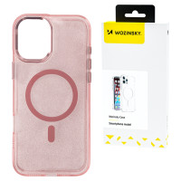 Wozinsky Glitter Case with Mag Safe for Samsung Galaxy S25 Ultra - Pink with Glitter
