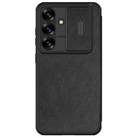 Nillkin Qin Pro Case for Samsung Galaxy S25 with Flip and Camera Cover - Black