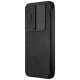 Nillkin Qin Pro Case for Samsung Galaxy S25 with Flip and Camera Cover - Black